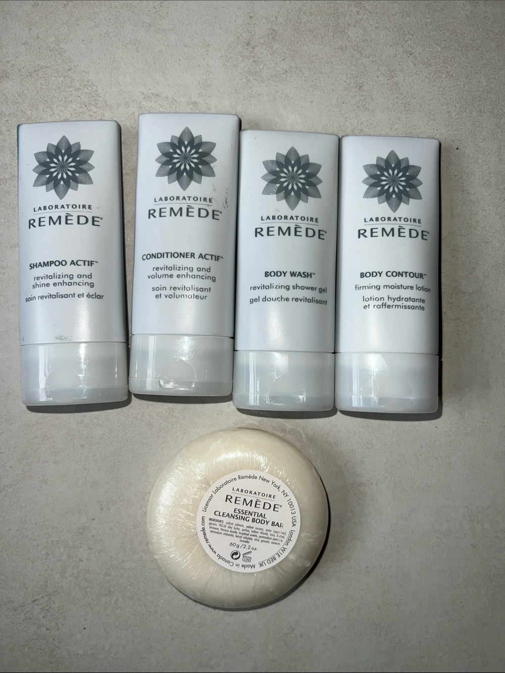 5 Remède Shampoo Conditioner Body Wash Lotion Soap Cleansing Body Bar Set